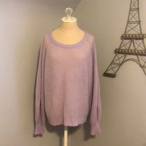 Loft Ribbed Blouson Sleeve Sweater XL